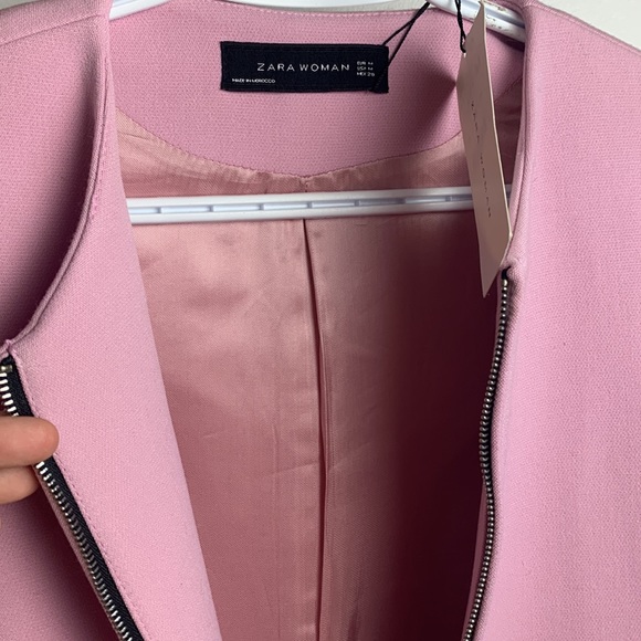 Nwt Zara pink spring bell sleeve coat - Picture 5 of 10